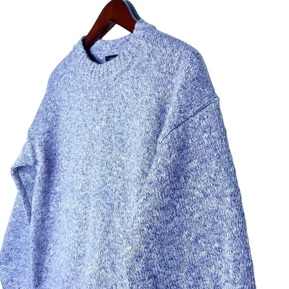 J. CREW NEW Puff Sleeve Crew Neck Sweater Size Medium in Lilac Ivory - Picture 4 of 15